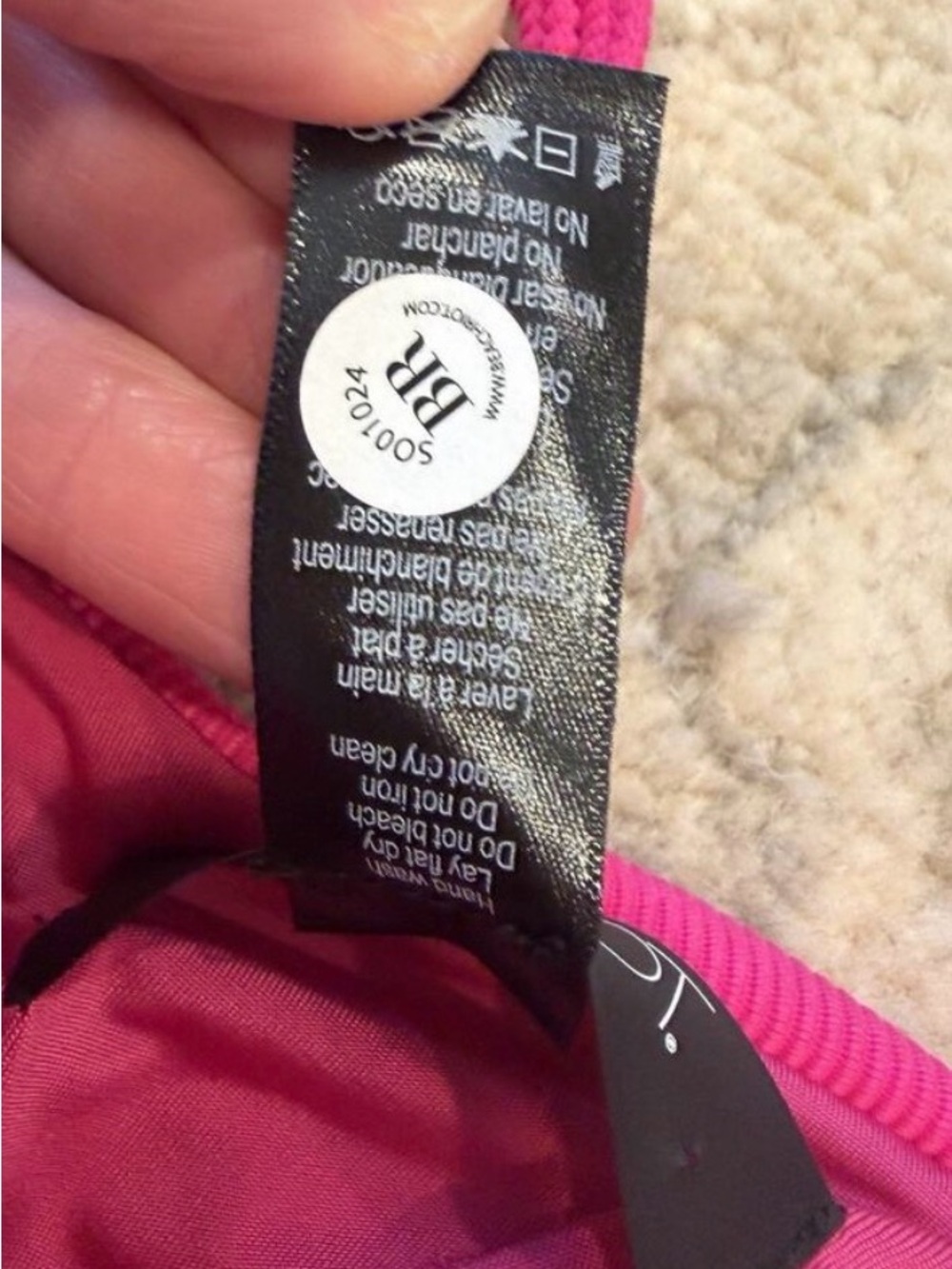 Beach Riot Annalisa Textured One-Piece Swimsuit Beach Riot Raspberry - Picture 11 of 12
